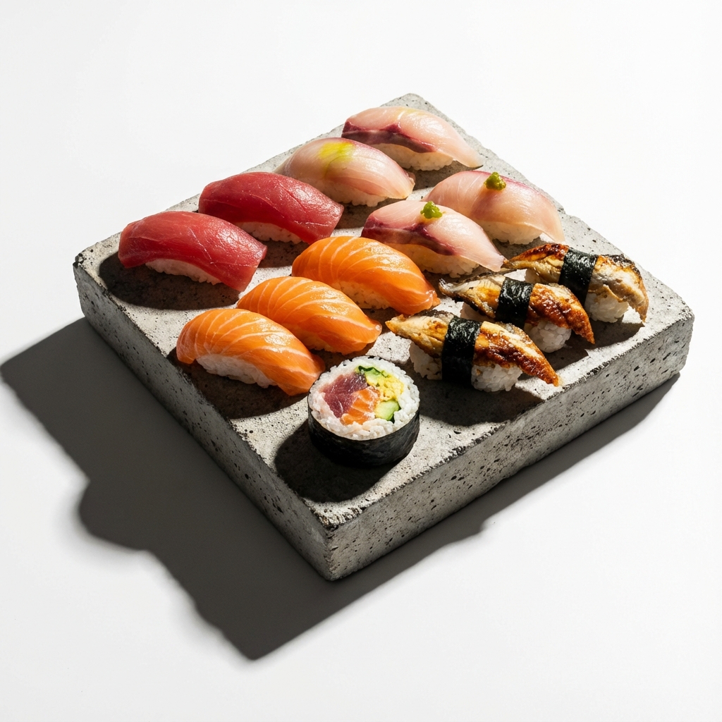Assorted sushi platter