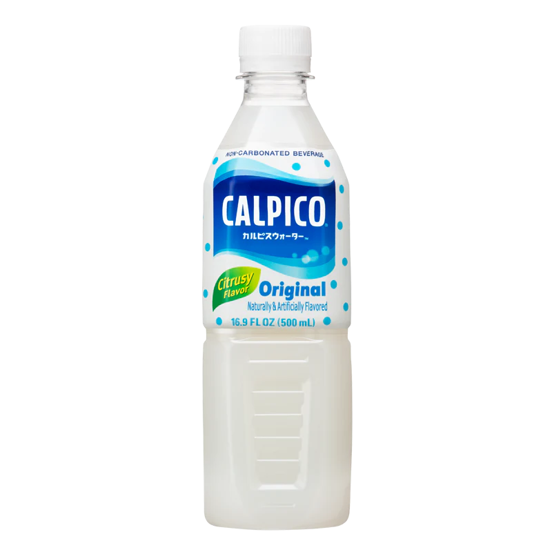 Bottle of Calpico drink