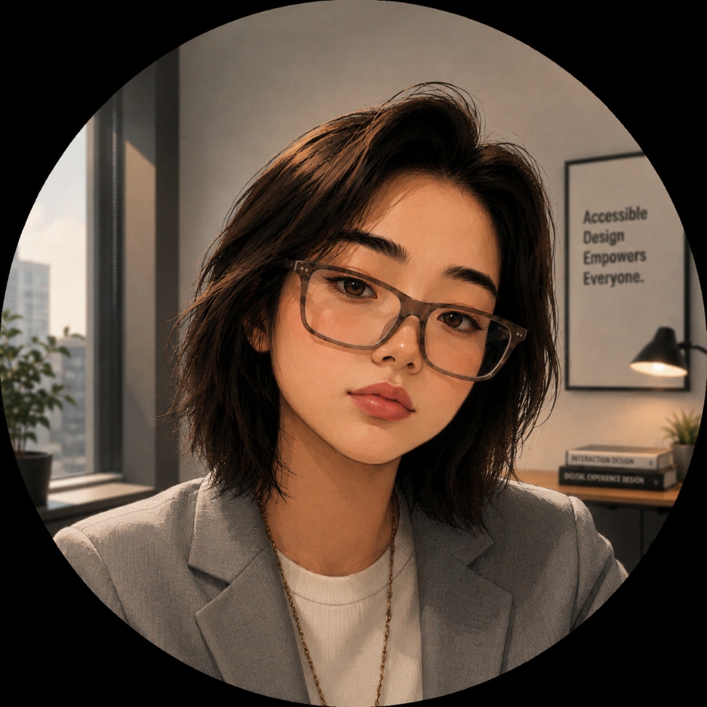 AI-generated portrait of Michelle Miyata